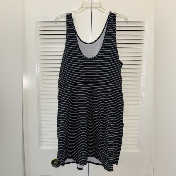 ALL IN MOTION Women’s Size 2x Dress Cover-Up Swim Striped Stretch Pocket… - Picture 4 of 7